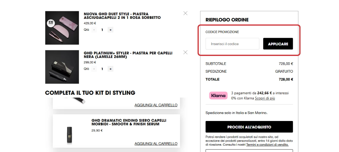 Come applicare un codice sconto GHD sul sito ufficiale come-applicare-un-codice-sconto-ghd-sul-sito-ufficiale