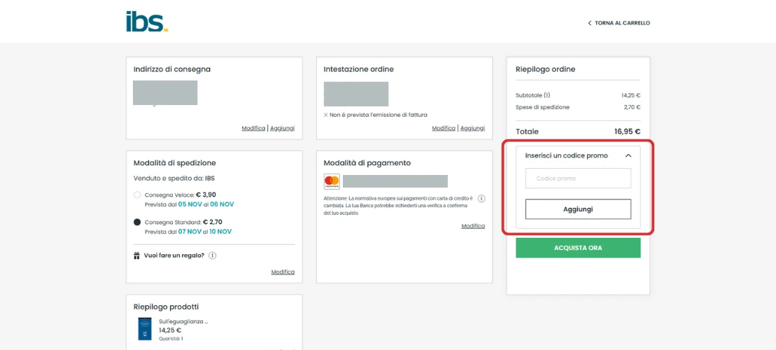 Come applicare un coupon sul sito ufficiale IBS come-applicare-un-coupon-sul-sito-ufficiale-ibs